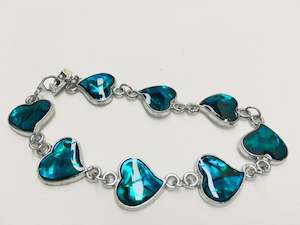 Paua Shell Bracelet Heart