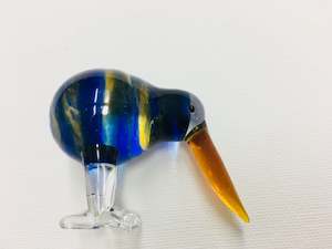 Kiwi Stand: Handmade glass kiwi come with box