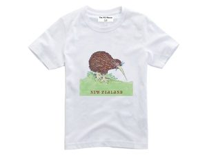 Clothing Fashion: Cotton NZ Kiwi Kids T-shirt White
