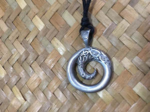 Other Souvenirs: Pewter Pendant Koru comes with black cord, card