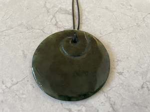 Greenstone Nephrite Jade Large Koru