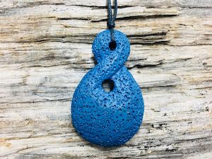Pumice: Pumice Carving Twist Blue