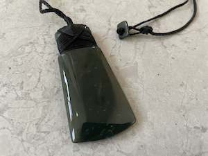 Lashed Greenstone Nephrite Jade Maori Toki 72mm