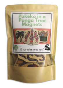 Pukeko in a Ponga Tree magnets