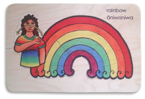 Language Puzzles: Learn to Sign: Rainbow puzzle