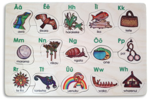 Language Puzzles: Te Arapu Maori/Maori Alphabet puzzle