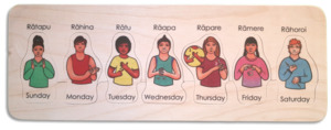 Language Puzzles: Learn to Sign: Days of the Week puzzle