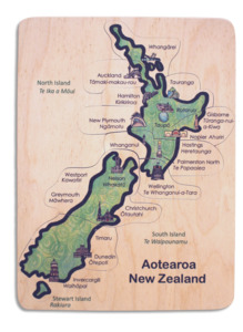 Te Reo Puzzles: New Zealand Te Reo City Map puzzle