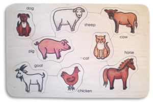 Te Reo Puzzles: Farm Animals puzzle