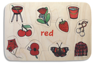 Aotearoa New Zealand: Kiwi Colours Red puzzle