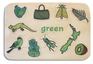 Aotearoa New Zealand: Kiwi Colours Green puzzle