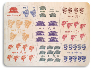 Count to Ten Mandarin puzzle