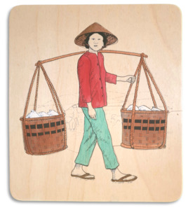 East Asia: Villager at Work puzzle
