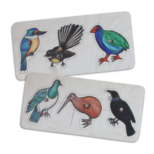 Giant Native Birds Knob Puzzle