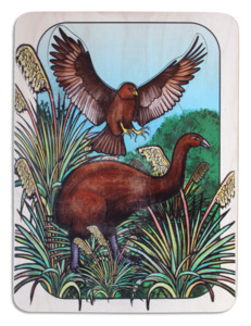Native Wildlife: Moa & Haast Eagle puzzle