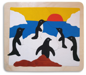 Colourful Fun: Antarctic Penguins puzzle