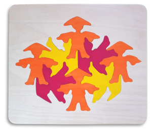 Colourful Fun: Men in Hats puzzle