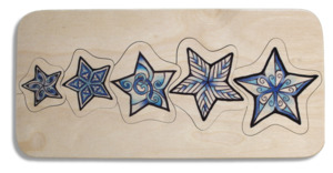 Five Blue Stars puzzle