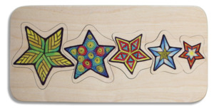 First Puzzles: Five Colourful Stars puzzle