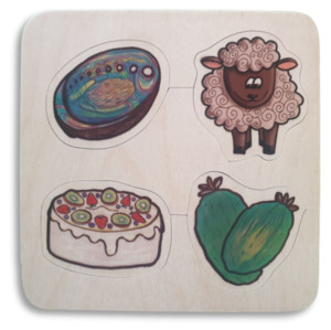 Knob Puzzles: Kiwi Icons puzzle