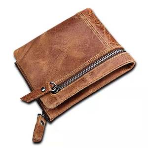 Leather wallet with RFID protection. - Kiwi Merino and More