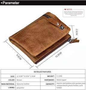Products: Leather Wallet style 5 - Kiwi Merino and More