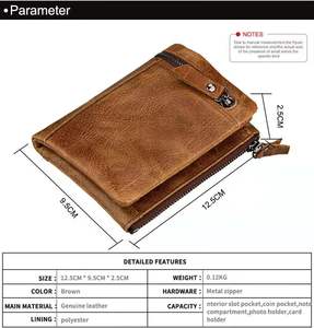 Products: Leather Wallet style 5 - Kiwi Merino and More