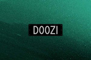 Decorative Old Style Black NZ Number Plate Sticker