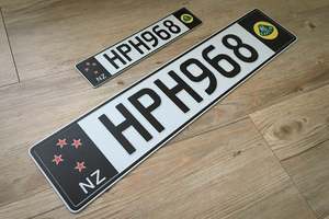 Replica Number Plates: Decorative Euro style number plate