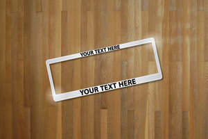 Number Plate Surrounds: Create your own custom chrome number plate surrounds