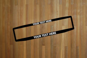 Number Plate Surrounds: Create your own custom Euro number plate surrounds