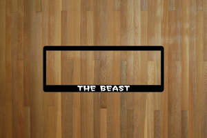 The Beast number plate surrounds