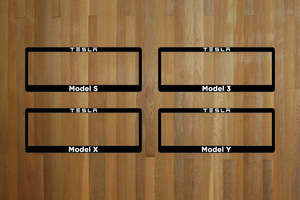 Number Plate Surrounds: Tesla Number Plate Surrounds