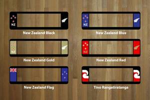 Number Plate Surrounds: NZW60 Winged Number Plate Surrounds - New Zealand designs