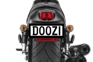 Number Plate Surrounds: Motorcycle Number Plate Surround (blank)