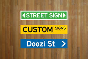 Signs: Custom NZ Style Mini Street Sign
