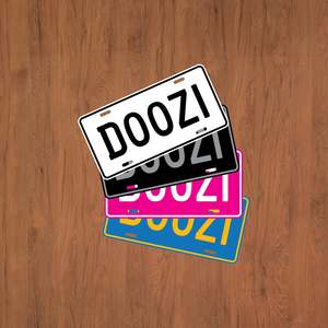 Replica Number Plates: Decorative USA Style Number Plate