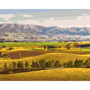 South Island Scenes: Fairlie Rolling Hills