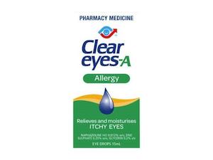 Allergies Hayfever: Clear Eyes-A Allergy Drops 15ml
