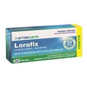 Allergies Hayfever: Lorafix 10mg Tablets 30 [limited to 6 per order]
