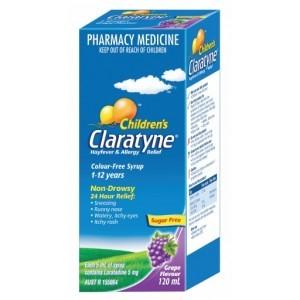 Allergies Hayfever: Claratyne Children's Hayfever & Allergy Relief Syrup Grape Flavour 120ml