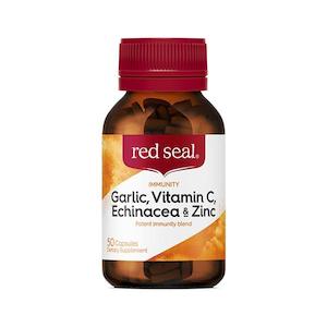 Anti Viral Complex: RED SEAL Garlic, Vitamin C, Echinacea & Zinc 50's