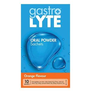 Antidiarrheal: GASTROLYTE Electrolyte Hydration Powder Orange 10s