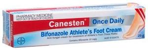 Antifungal: Canesten Once Daily Bifonazole ATHLETES FOOT Cream 20g