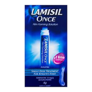 Antifungal: Lamisil Once Film Forming Solution 4g