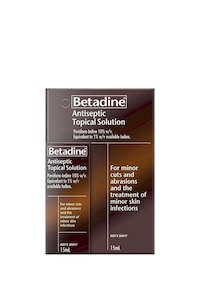 Antiseptic: BETADINE Antiseptic Topical Solution 15ml