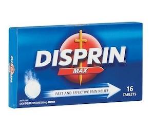 Aspirin: Disprin Max 500mg Tablets 16
