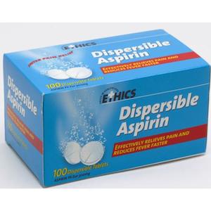 Aspirin: Ethics Aspirin Dispersible Tablets 300mg 100