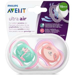 Baby Accessories: Philips Avent Ultra Air Night 6-18 months Soother 2 Pack