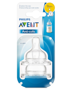 Baby Colic Reflux: Philips Avent Anti-Colic Slow Flow 1 month + Teats 2 Pack